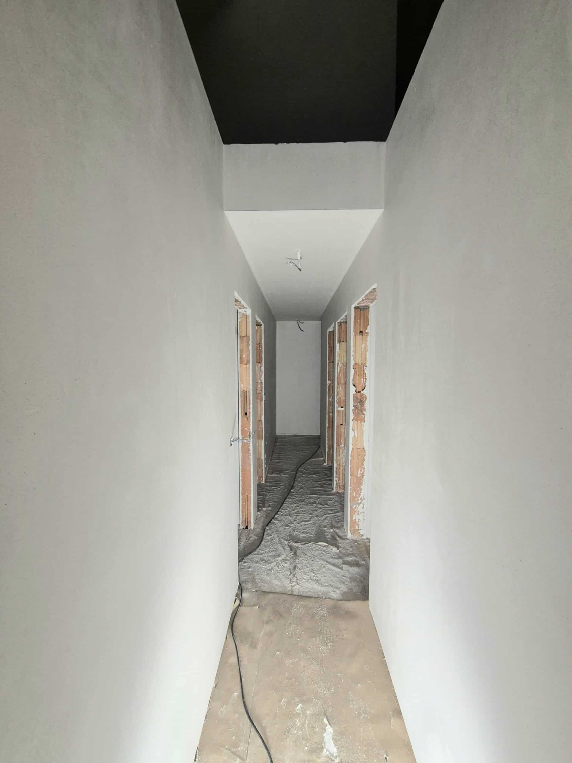 pleisterwerken gang renovatie zedelgem