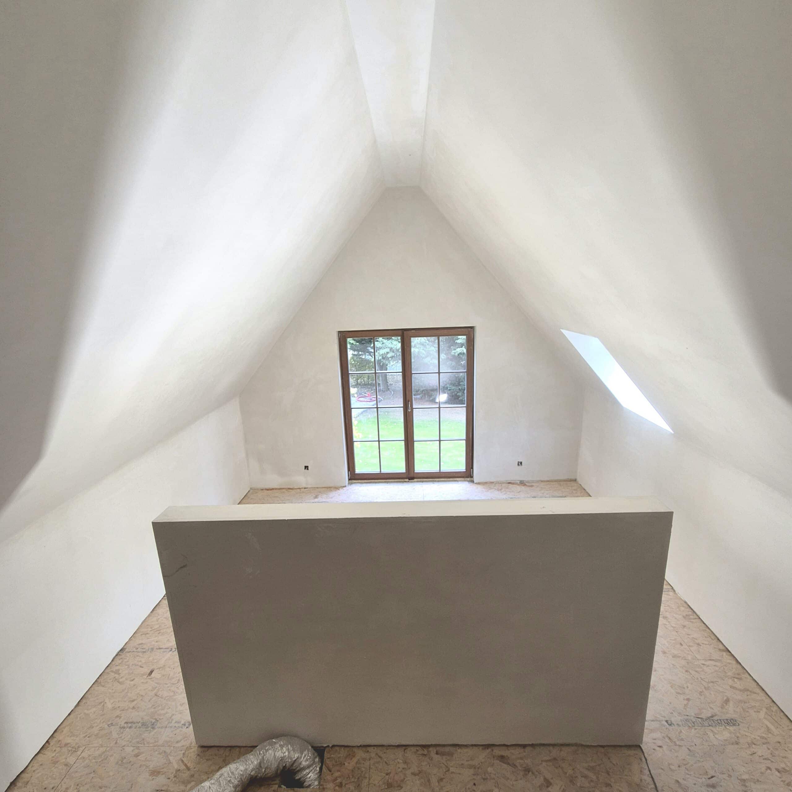 pleisterwerken slaapkamer renovatie diksmuide